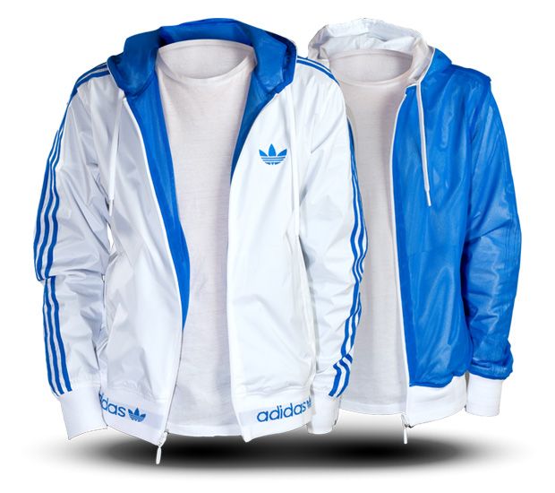 adidas white and blue jacket